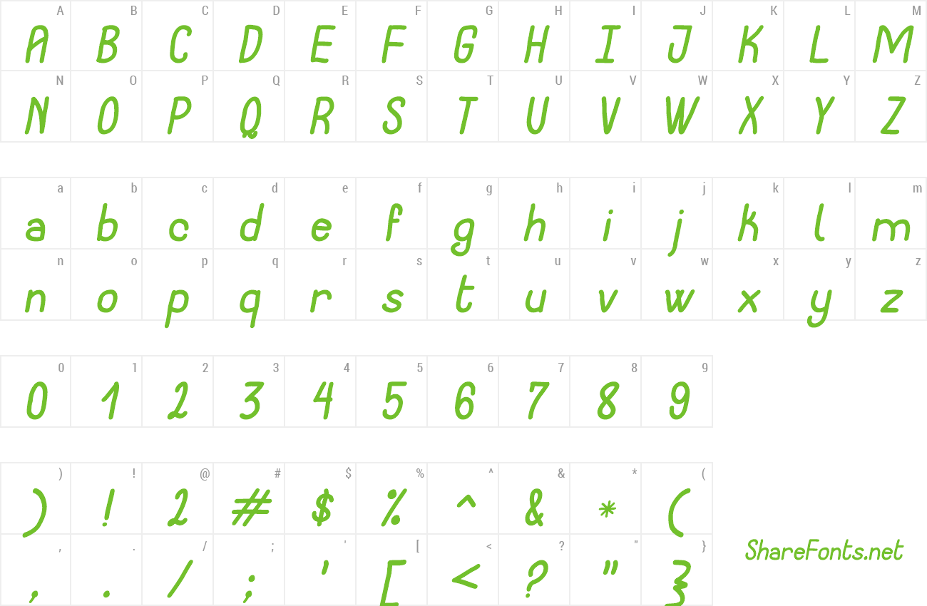 Font Notarized Openly Script preview